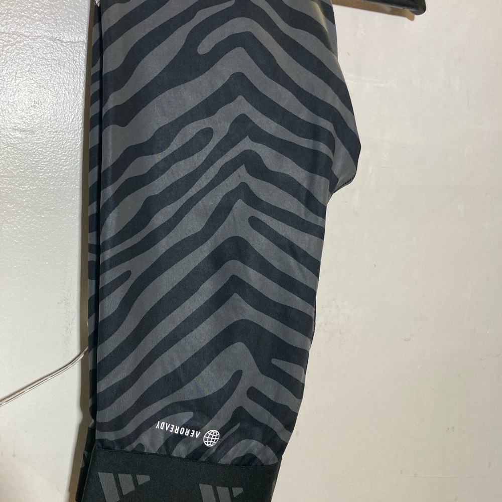 Adidas zebra print brand new Medium spandex pants